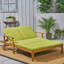 Double chaise longue de patio avec coussin-414613829