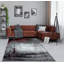 Tapis bourgogne / gris à motif abstrait Hellie-1138348208