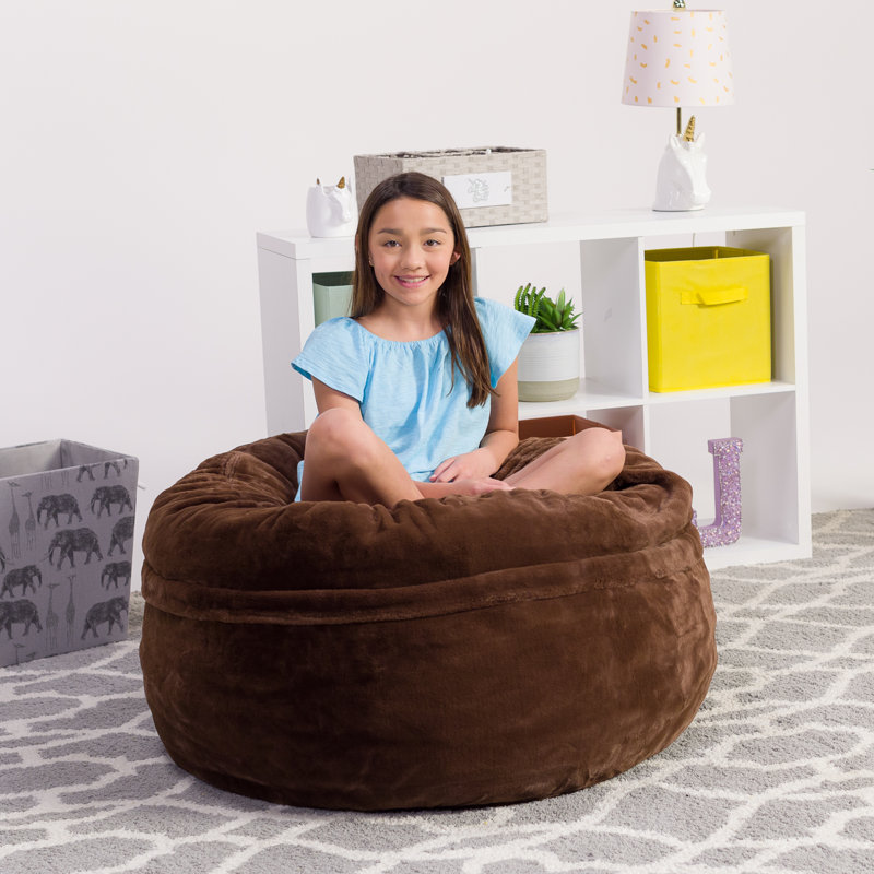 Bean Bag Chair - Shredded Memory Foam Filled Round Furniture Bean Bag Chair with Removable and Machine Washable Cover - Big Bean Bag Sofa Lounger with Soft Micro Fiber Cover - Multiple Colors, Multiple Sizes and Fabrics