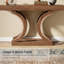 Console 43,31 pouces pour le vestibule, table de ferme en bois-1140536192