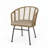 Outdoor Wicker Rattan Club Chair
