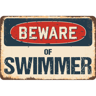 Panneau «Beware of Swimmer»