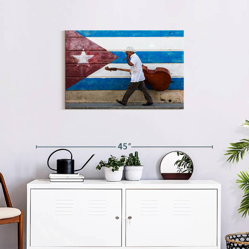 Abarca Cuban Cellist, 20" H x 30" W