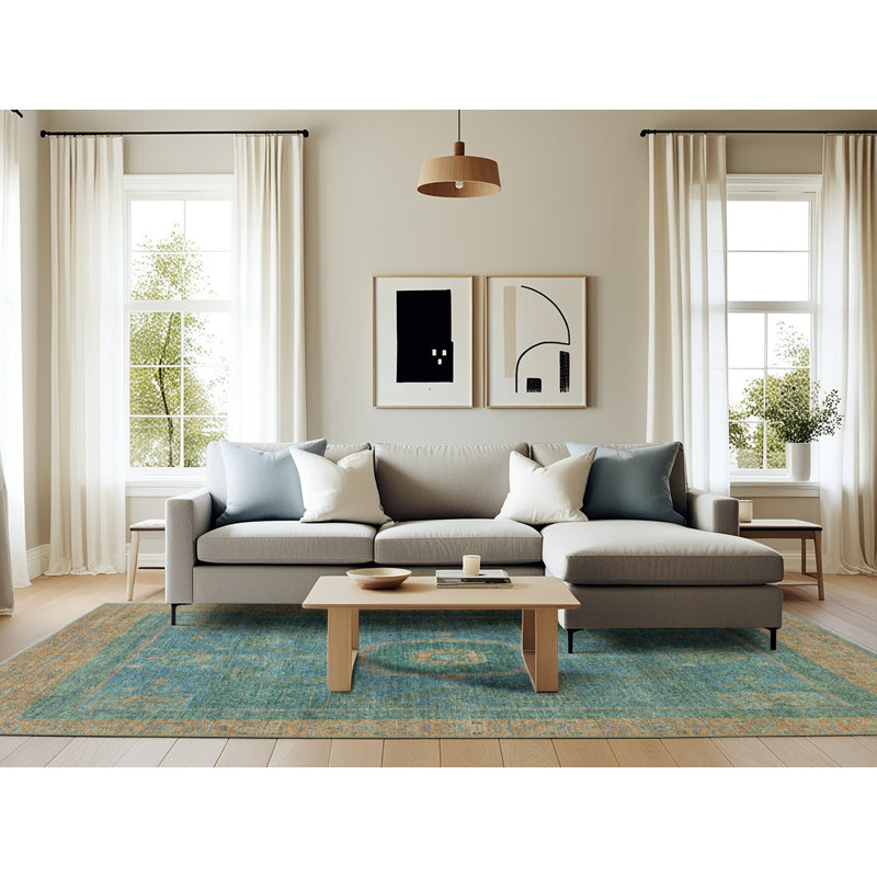 Abstract Indoor Rug, Rectangle 6' x 9'