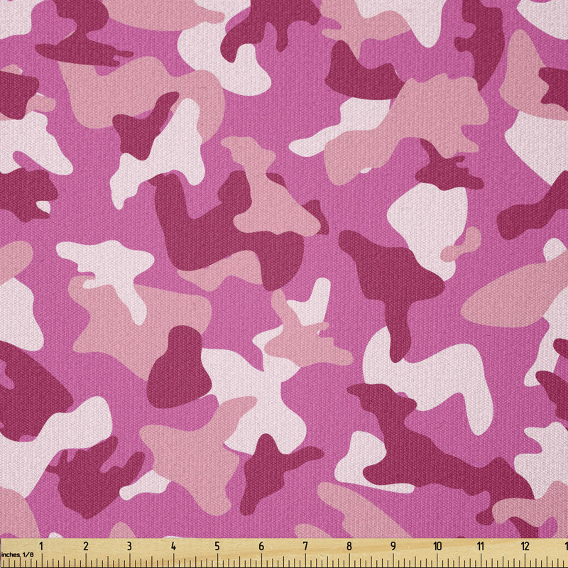 Dedrianna Camouflage Shapes in Spring Tones Multi-Purpose Fabric