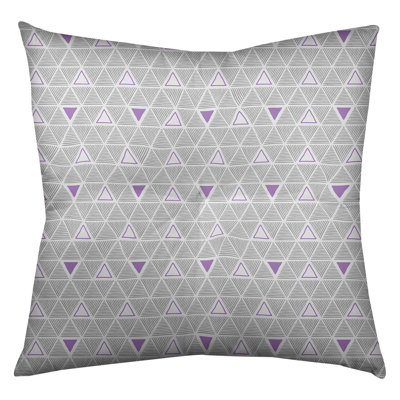 Classic Hand Drawn Triangles Floor Pillow