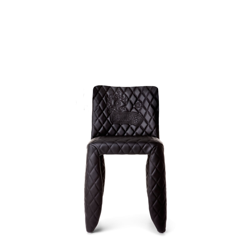 Monster Side Chair, Face Faux Leather