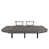 Polyester abstrait beige / gris anthracite est en rupture de stock