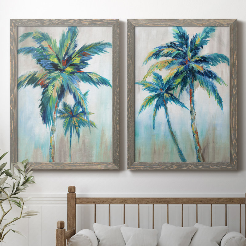 «Bright Breeze I», ensemble de reproductions d'aquarelles conçues par J Paul, Toile encadrée, H 31,5 po x l 47 po, Gris