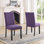 Chaise d'appoint rembourrée Haysi