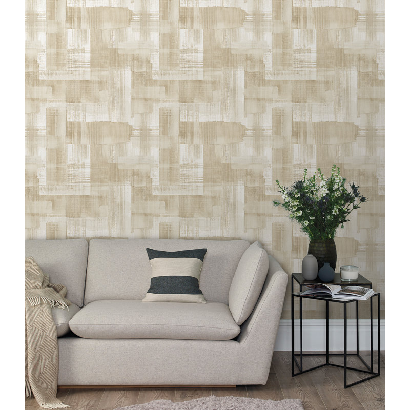 Rouleau de papier peint L 33 pi x l 20,5 po Trosa, Beige