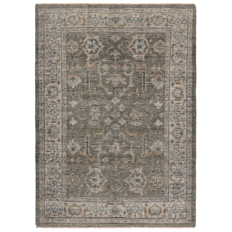 Oriental Wool Hand Knotted Area Rug, Rectangle 122 x 183 cm