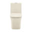 Toilette carrée une pièce à double chasse 1,1 / 1,6 GPP Concorde en bisque-1125190075-1125190072