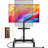 Rolling Tv Stand With Mount With Power Outlet For Most 13-50 Inch Tvs/screen Up To 55 lbs