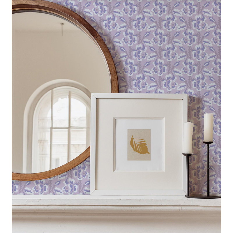 Thorn & Blossom - Papier peint floral améthyste lilas
