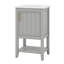 Armoire de rangement de salle de bain moderne de 20 po avec lavabo en céramique, meuble-lavabo autoportant avec porte à fermeture douce, support de rangement et tablette ouverte-2138262857