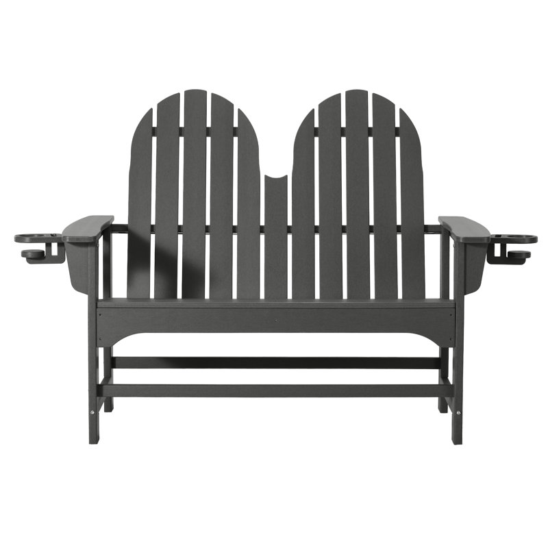 Banc en poly Adirondack 49 po, Gris