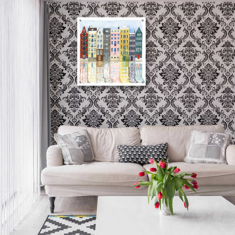 «Neige II» par Grace Popp, art mural en verre acrylique, H 24 po x l 24 po x P 0,2 po