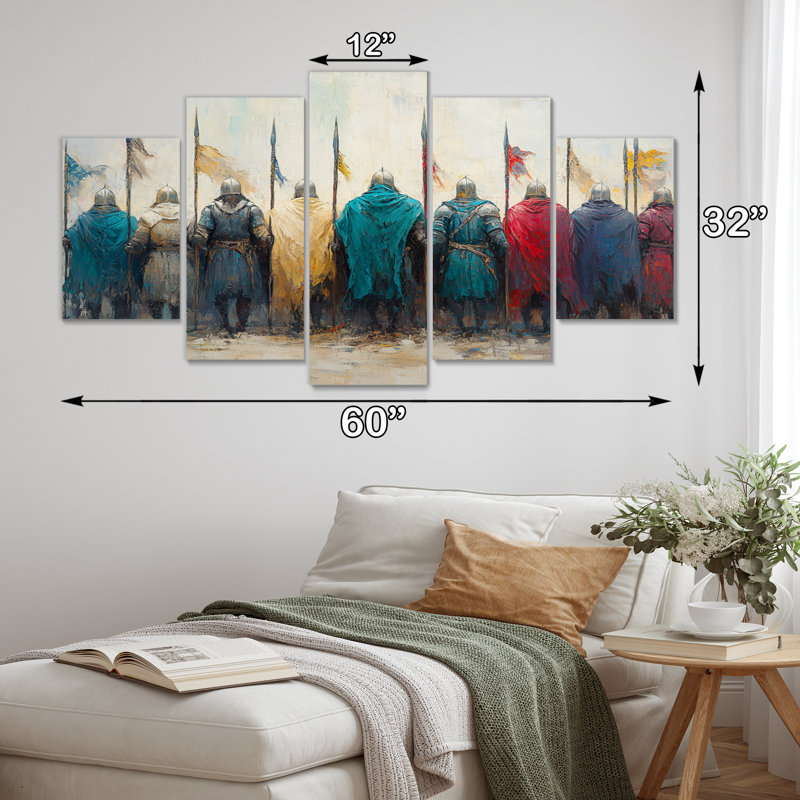 «Viking Warriors Landscape II - Vikings», ensemble de reproduction d'art mural