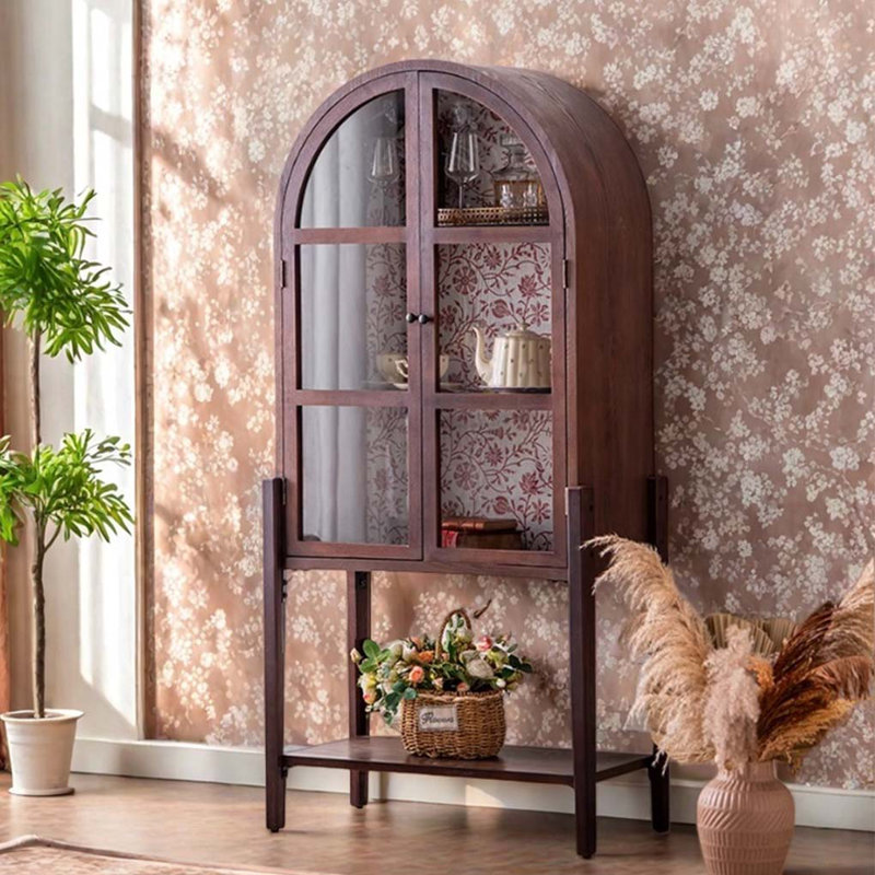 Bibliothèque vintage en verre