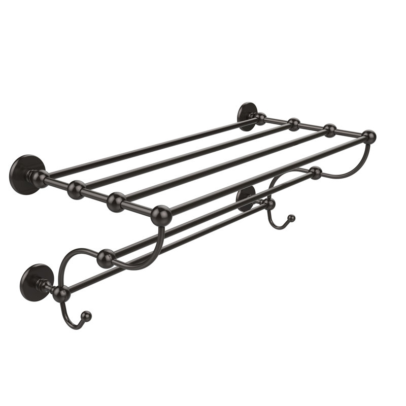 Dalston Metal Bracket Shelf, Oil Rubbed Bronze, 12" H x 36" W x 14" D