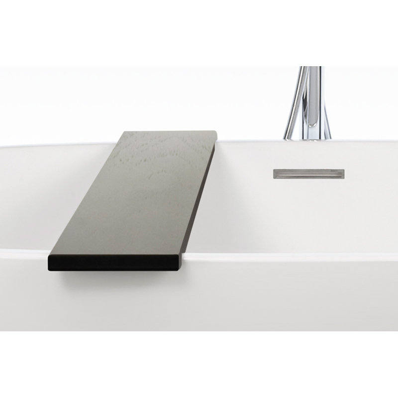 Straight 58.94'' L Soaking Bathtub, White True High Gloss, Polish Chrome