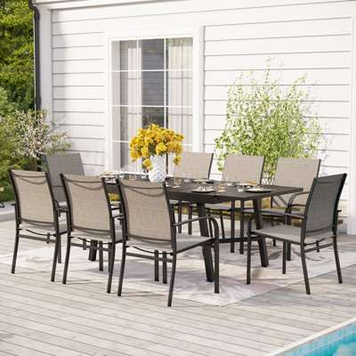 Alyah Rectangular 8 - Person 84" Long Dining Set