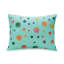 Ensemble d'édredon turquoise à motif de pompons avec 2 coussins décoratifs-30939435