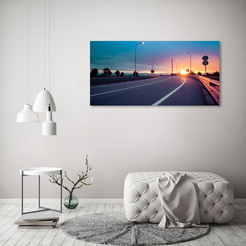Highway 1 Piece Wrapped Canvas Wall Art