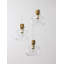 3 - Light Brass Gold Cluster Pendant
