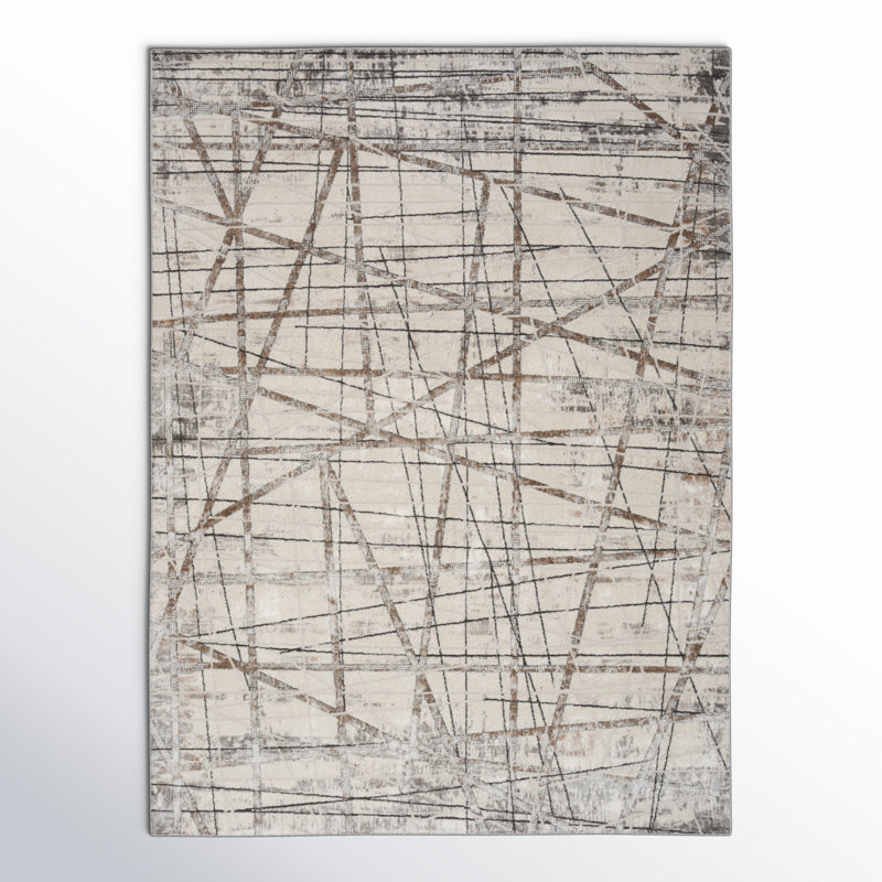 Prindle Abstract Indoor Rug, Rectangle 5'3" x 7'3"