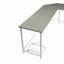 Bureau d'ordinateur en L rectangulaire