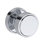 Vashon Full Dummy Knob with Recessed Round Rose in Lifetime (PVD) Satin Brass