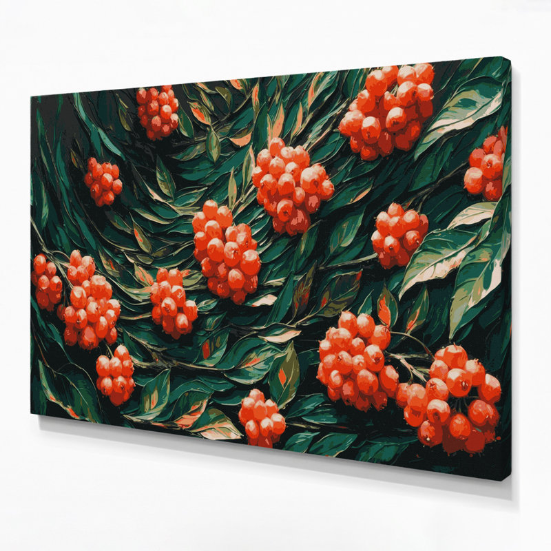 «Fruit Buffalo Berry», art mural sur toile, H 11 po x l 14 po