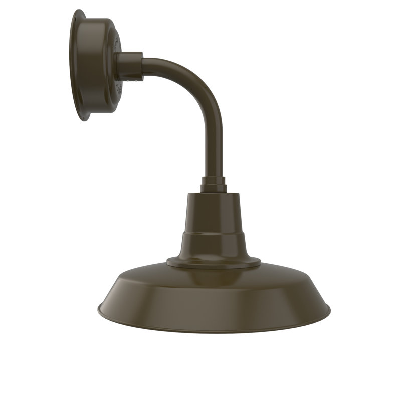 Paulina LED Barn Light, 25.25" H x 14" W x 17.78" D, Mahogany Bronze