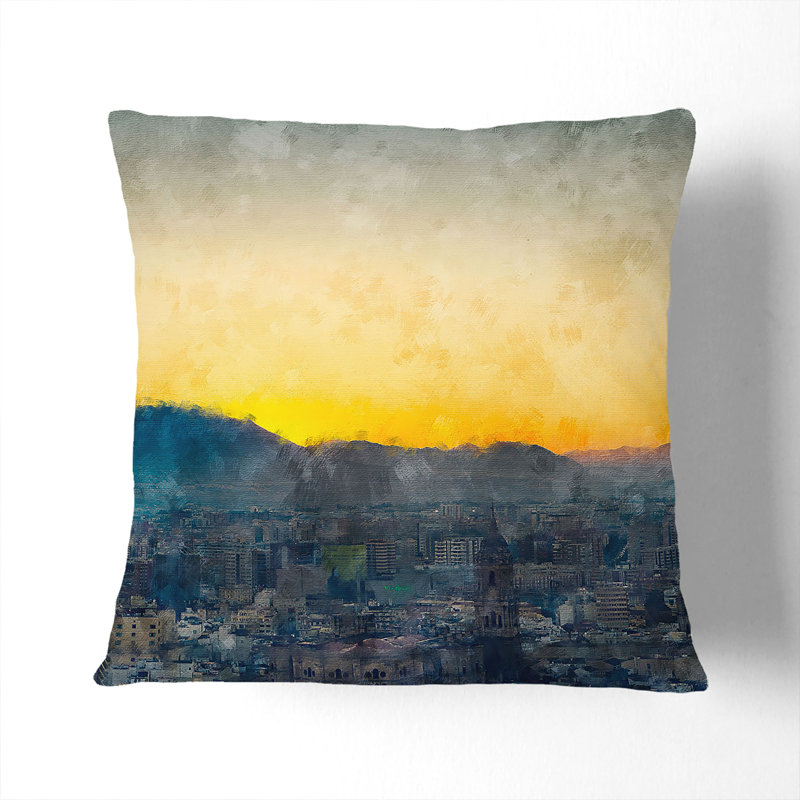 Square Cushion, 55cm H x 55cm W x 20cm D, White