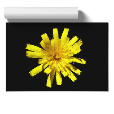 Yellow Flower Painting - Frameless Print