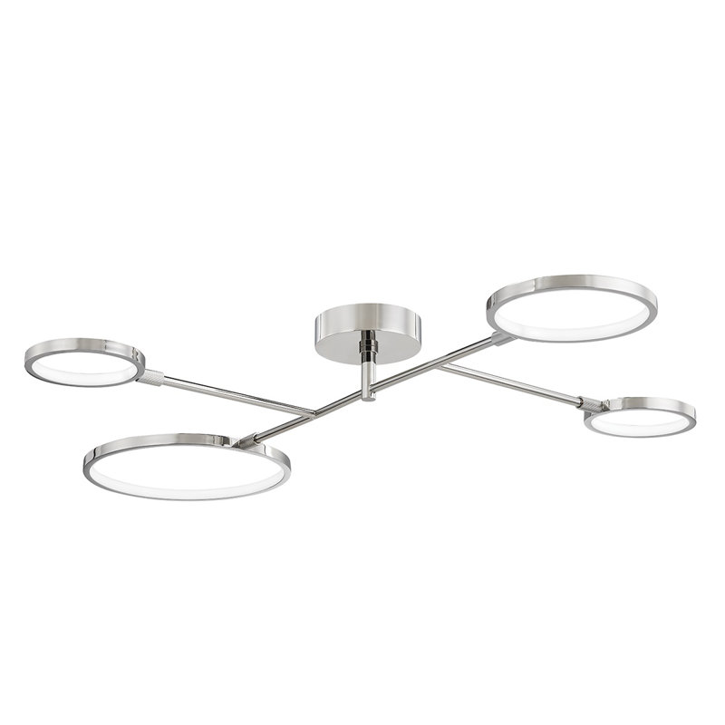 Plafonnier semi-encastré à DEL 43 po 4 lumières Saturn