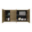 Armoire murale 120, quatre portes, deux armoires, deux tablettes