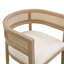 Chaise de salle à manger (beige + frêne naturel-2287B), ensemble de 2