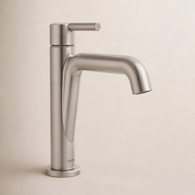 Nicoli Single-Hole Bathroom Faucet with Drain