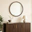 Miroir rond brun pour cadre mural-516049287