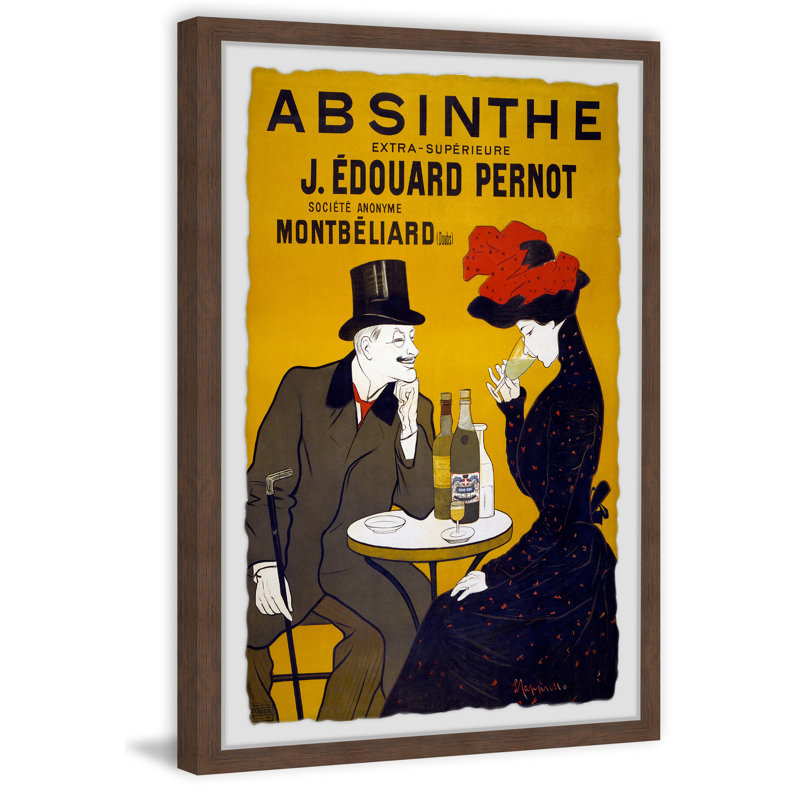 "Absinthe Extra-supérieure J. Édouard", reproduction encadrée, H 30 po x l 20 po