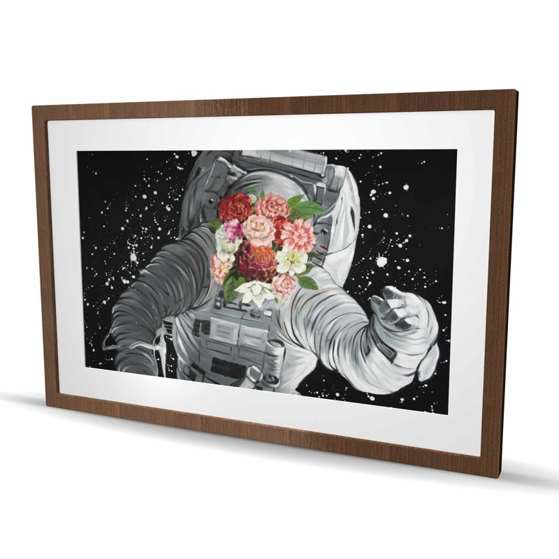 Dreaming of Space - Framed Matted Print for Bedroom Decor