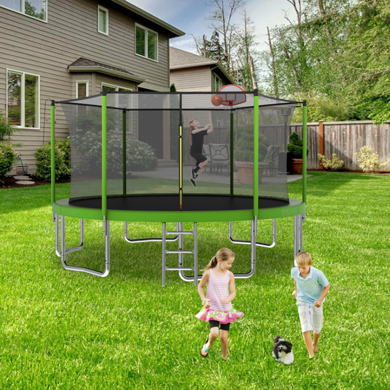 Filet de trampoline 8FT Sports Fitness, Vert