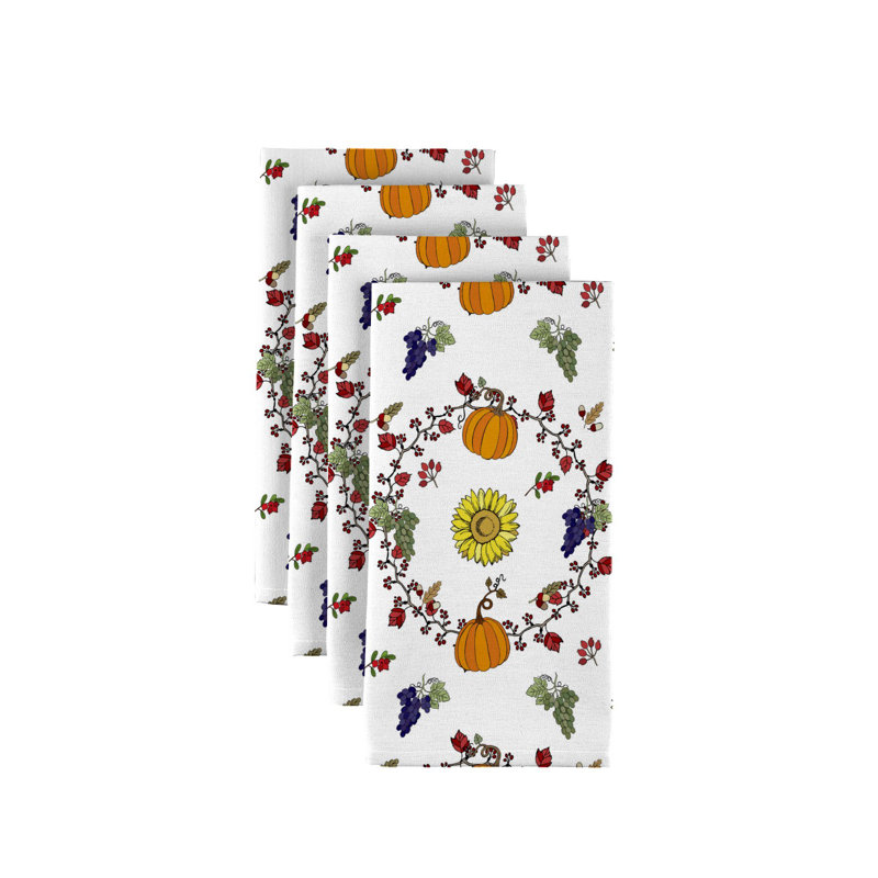Hutton Polyester Floral Square Napkin