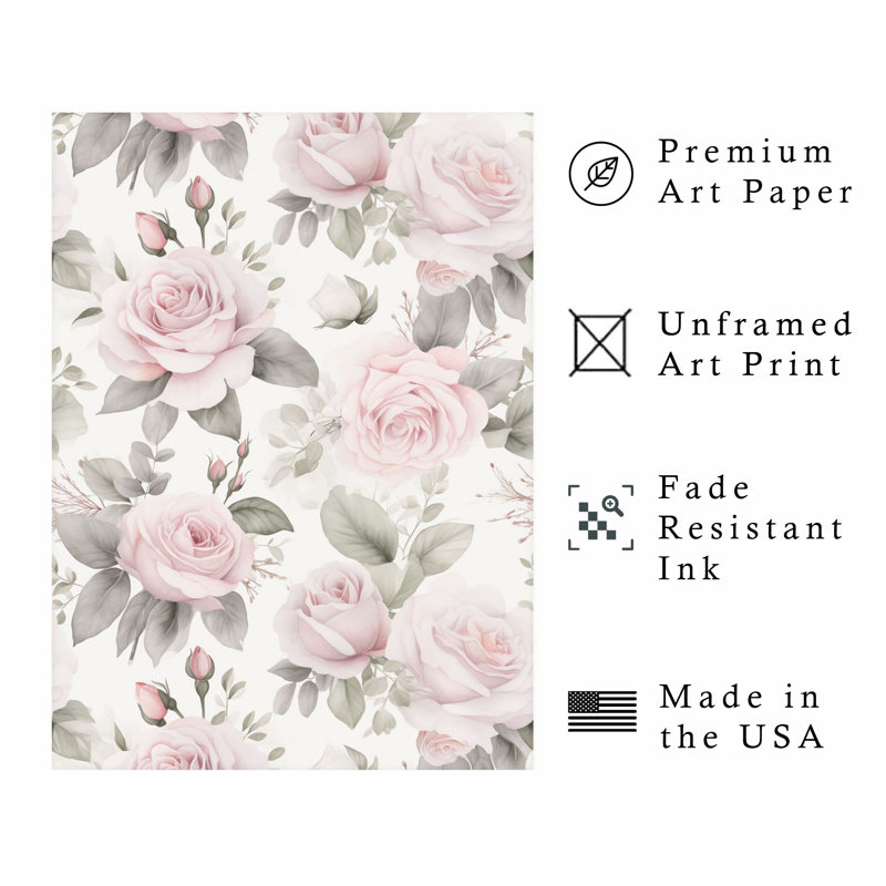 Reproduction d'art sans cadre Floral Luxury Roses VI Cottage