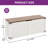 Farmhouse Storage Trunk Organizer Chest Bench Trunk With 2 Safety Hinges For Entryway, Bedroom And Living Room-1835918045