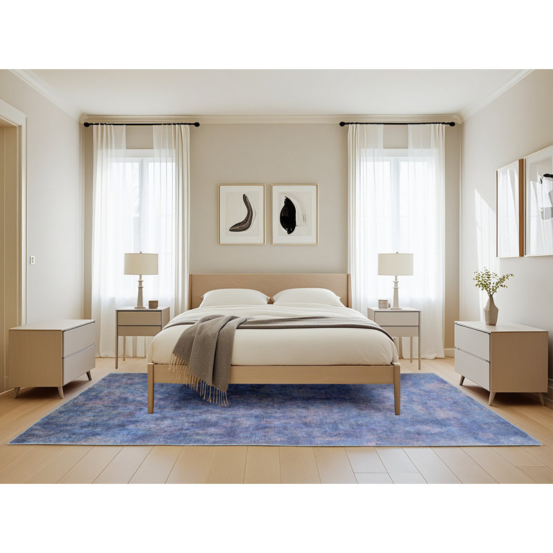 Tapis oriental bleu, Rectangle 5 pi x 8 pi
