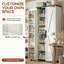 Armoire de rangement 72 po à DEL avec tablettes réglables, organisateur de couture, armoire de couture polyvalente pour salle d'artisanat, rangement pour bureau personnel-129577827
